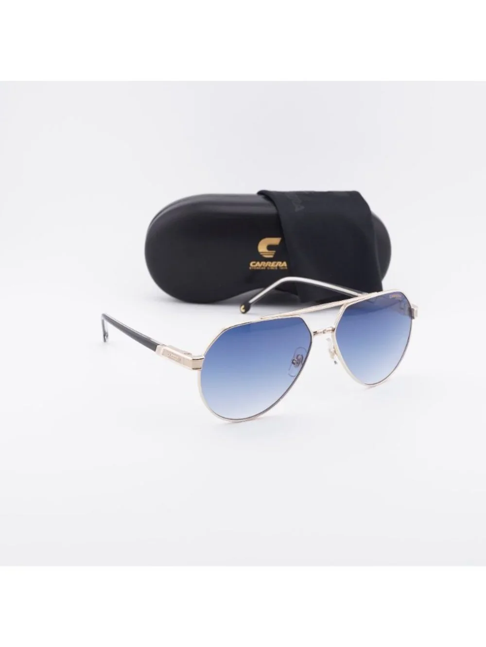 CARRERA 1067/S 0J5G 08 Aviator Sunglasses - Gold / Blue